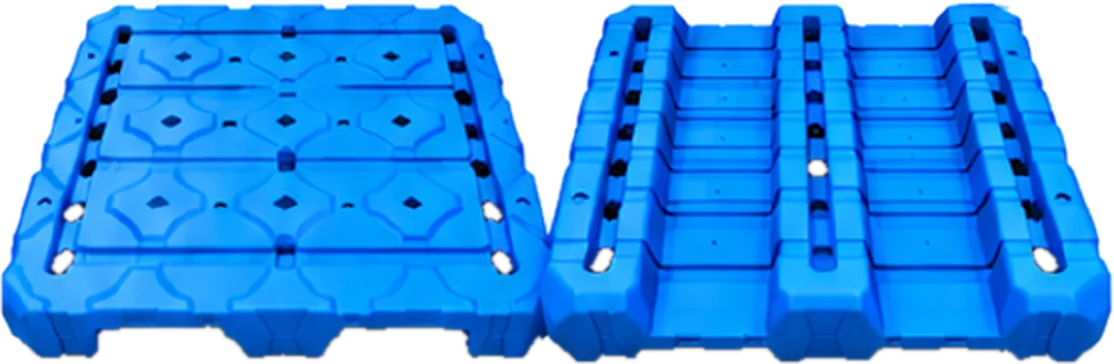 ESPO 20 litre jar pallet bottom, top and underside views