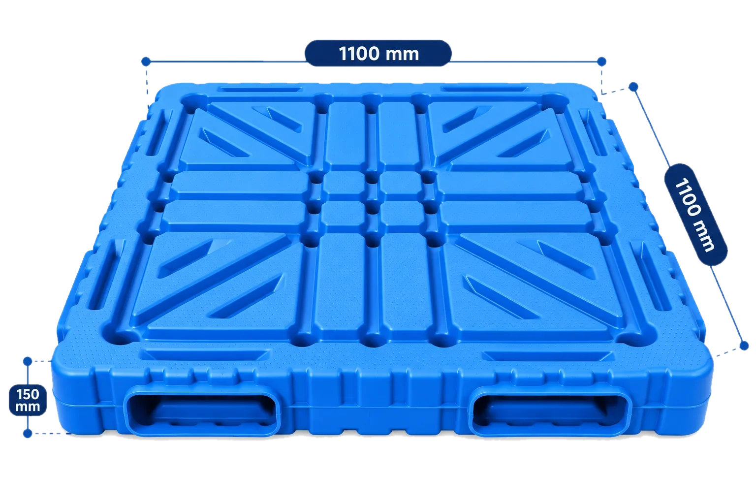 Double size pallet 1100×1100×150 mm